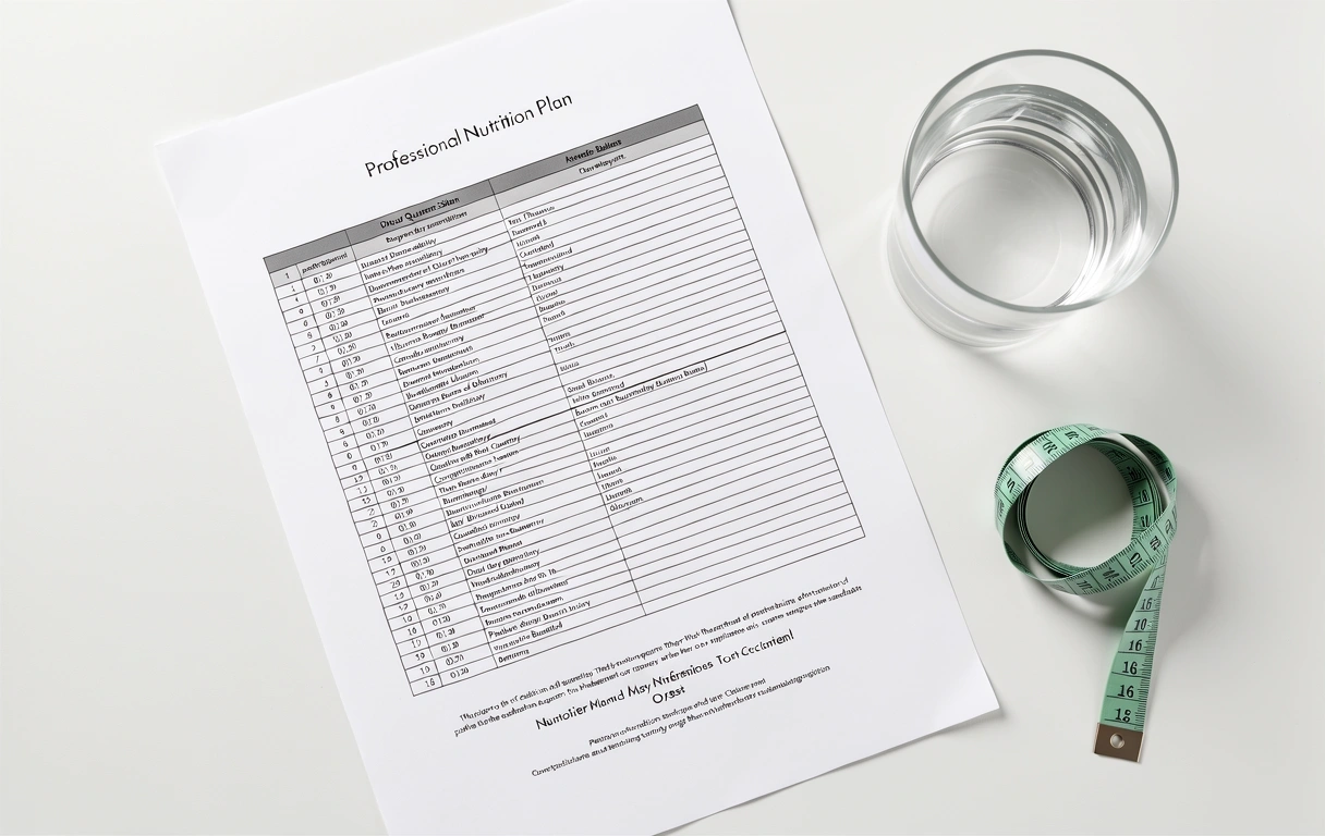 Plan alimentar profesional